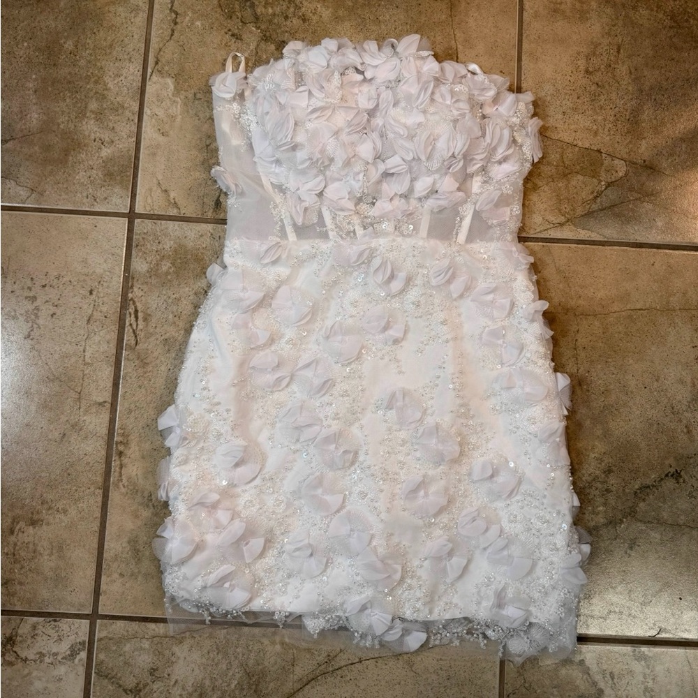 White Floral Dress